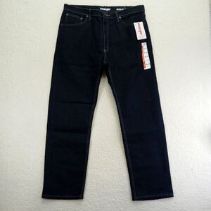 Wrangler Regular Fit Flex Jeans‎ Mens 38x32 Straight Cotton Blend Dark NWT